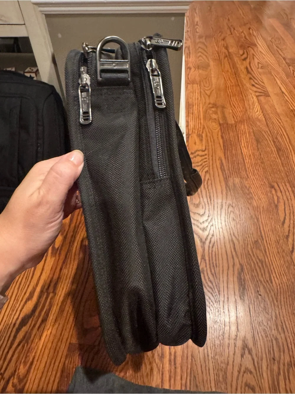 Victorinox Black Men's Briefcase Laptop Bag with Front Pocket